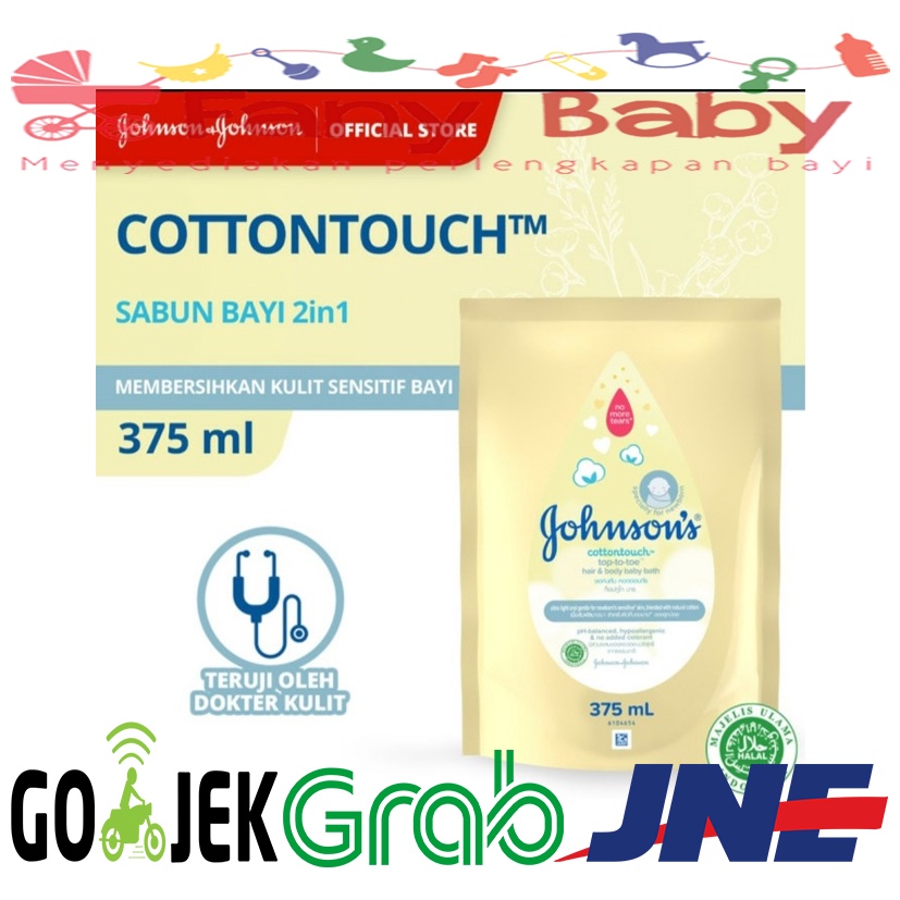 JOHNSON'S COTTONTOUCH TOP-TO-TOE HAIR &amp; BODY BABY BATH 375ML