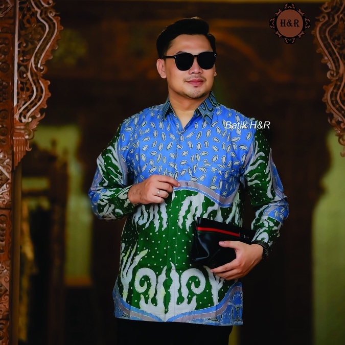 Baju Batik Pria Lengan Panjang Kemeja Batik Pria Batik Premium Kemeja Cowok Batik modern Baju Pria