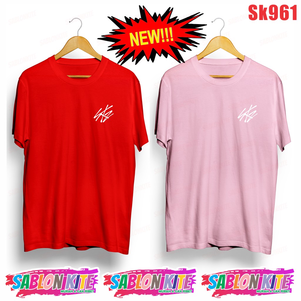 MURAH!!! KAOS LOGO KECIL STRAYKIDS STRAY KIDS SKZ SAZ SK961 UNISEX COMBED 30S