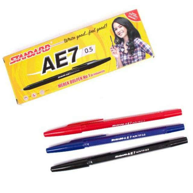  Pulpen Standard  AE7 per Lusin Shopee Indonesia