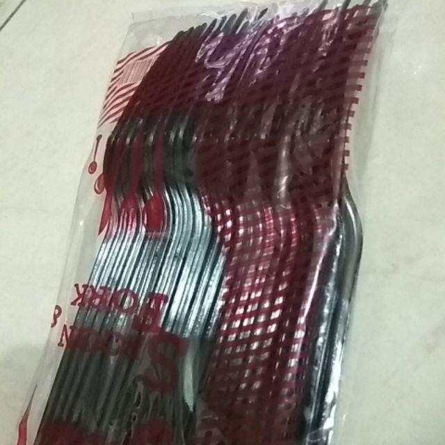 Garpu Makan Plastik Hitam