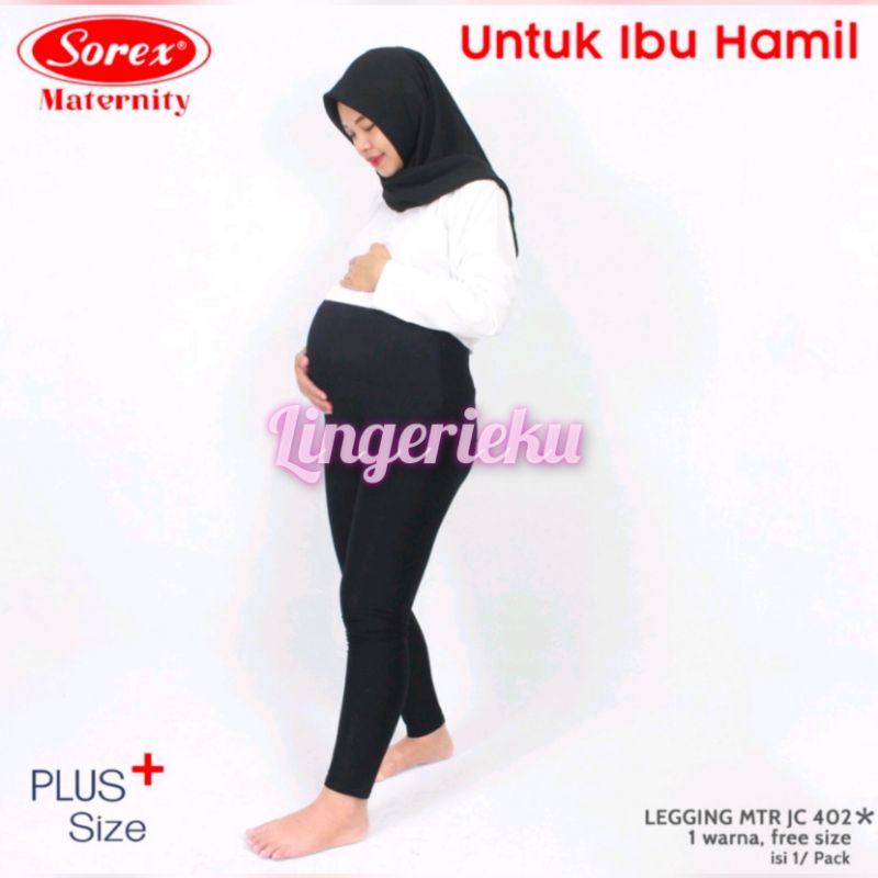 Sorex JC 402 Celana Legging Wanita Hamil / Celana Maternity Panjang Polos Extrasize