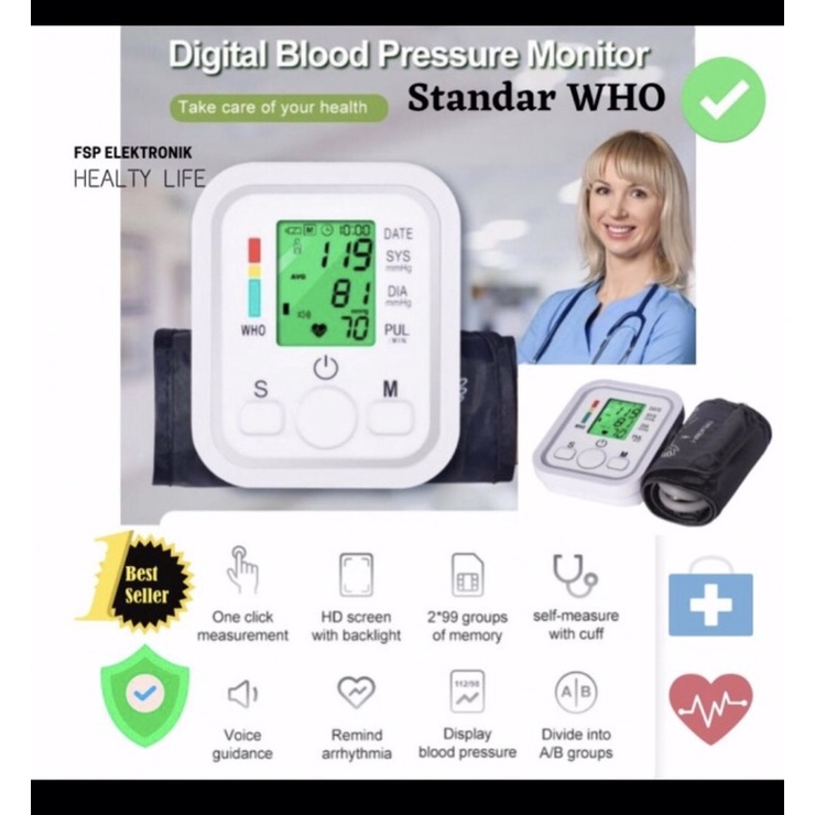 Tensi Darah Digital / Alat Ukur Tekanan Darah Digital