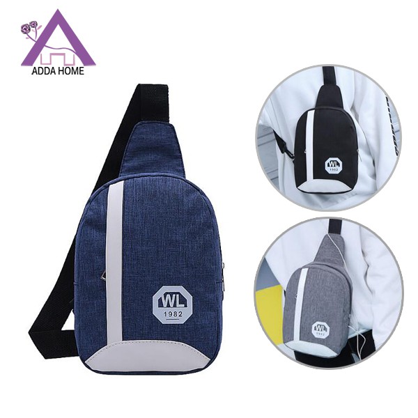 Adda Home - Tas Selempang Wanita Pria Desain Korea Anti Maling dan Waterproof