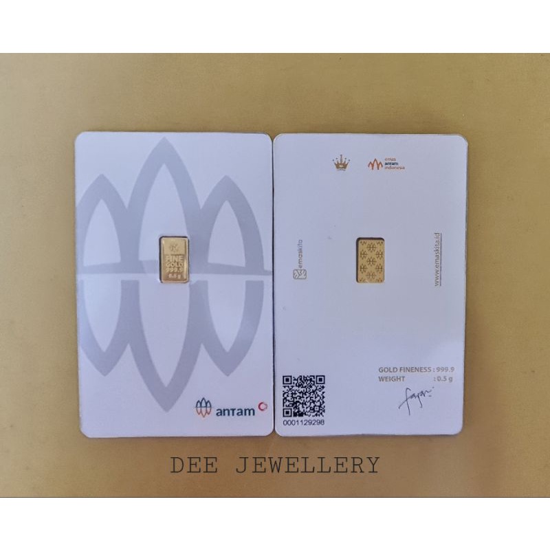 LOGAM MULIA 0.5 GRAM ANTAM INDONESIA EMAS KITA