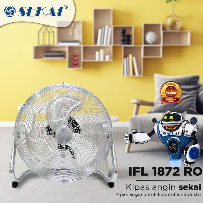 Kipas Angin Sekai Tornado /Kipas Angin Dinding 18 Inch -IFL 1872 PO