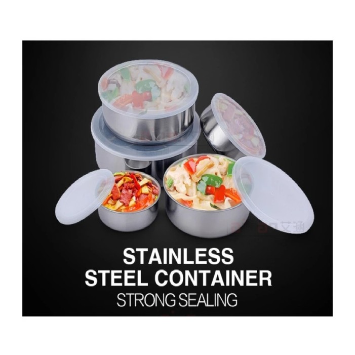 Rantang Stainless 5 Susun / Fresh Box Dan Tutup / freshbox | Shopee