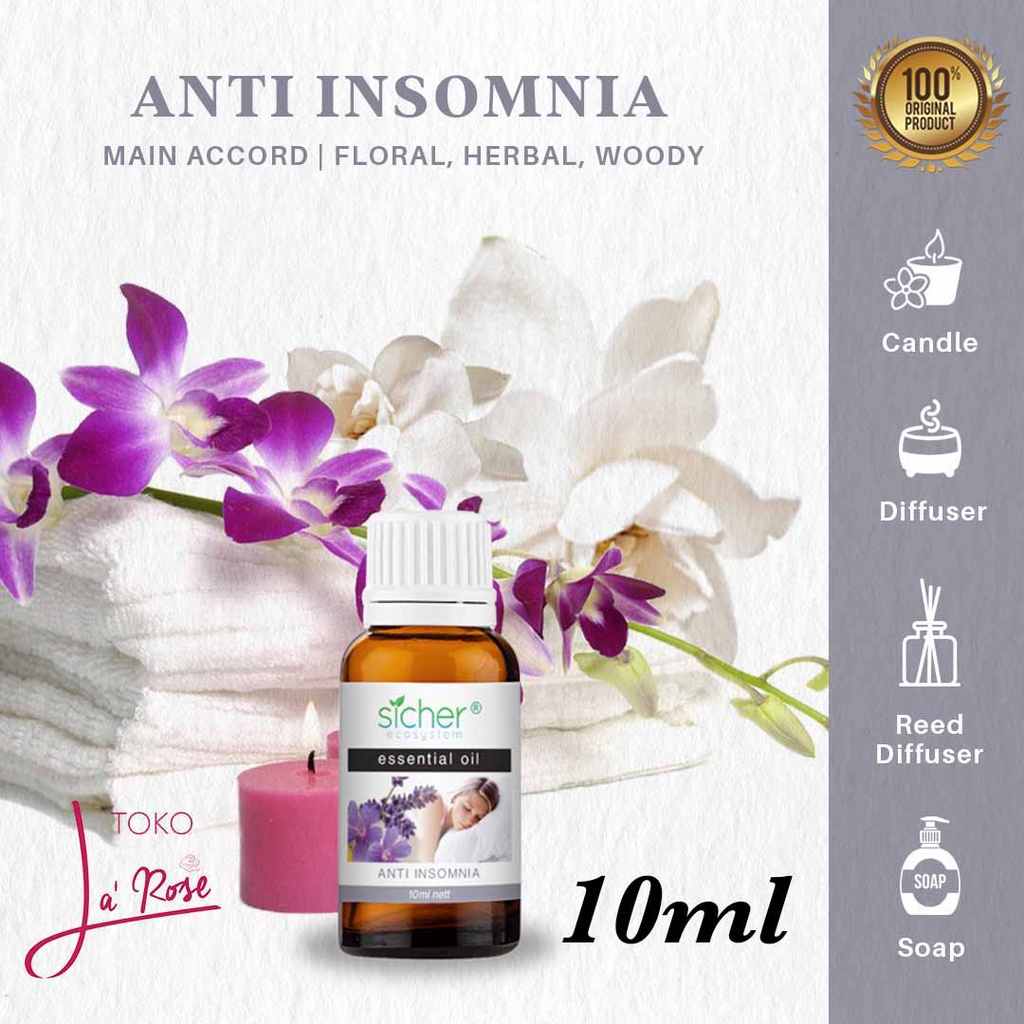 Deep Sleep Anti Insomia Aromatherapy Sicher Essential Oil Pewangi Ruangan Aromaterapi Diffuser Humidifier 10ml