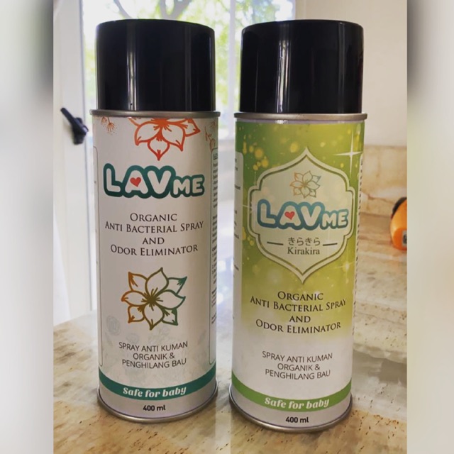 LavMe Organic Anti Bacterial Spray and Odor Eliminator 400ml