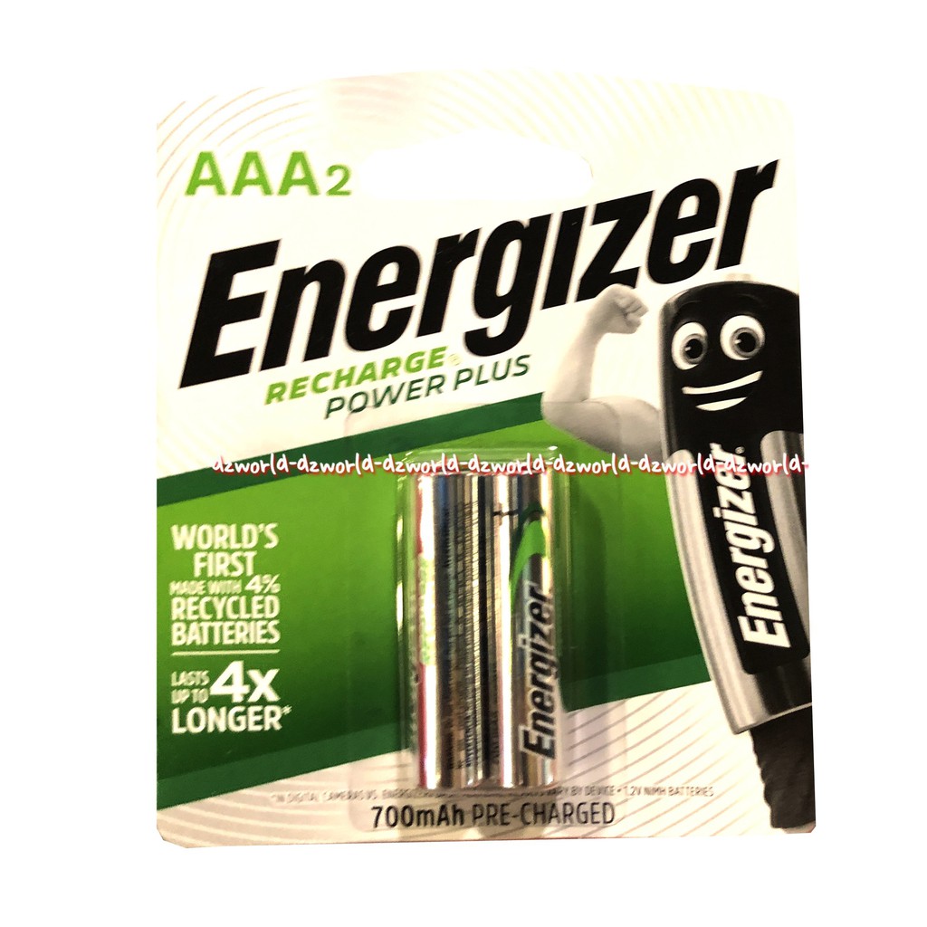 Energizer Batery AAA 2 pcs Baterai Bisa Di Charge Batrai Cas