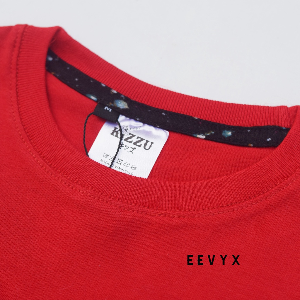 Kizzu Baju Kaos Distro Anak Laki Laki Umur 1-12 Tahun Bahan Cotton - Galaxy Merah - Eevyx Store