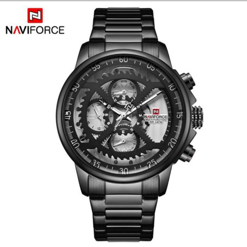 Jam Tangan Pria Naviforce NF9150 Multifungsi Rantai Original Garansi 1Tahun(Anti air)