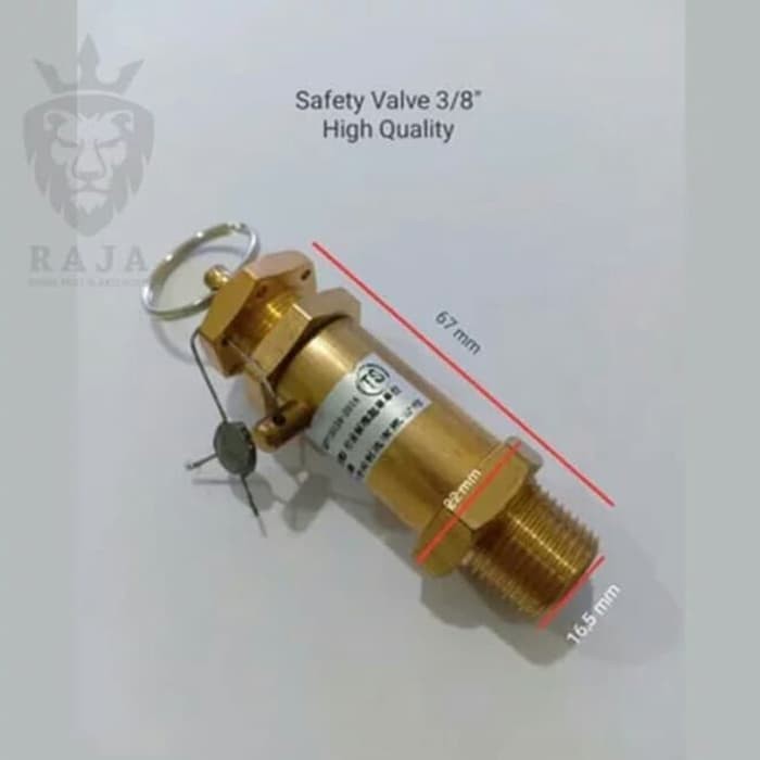 Safety valve 3per8 inch high quality kompresor angin