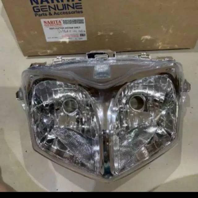 Reflektor lampu Supra x125 helm in