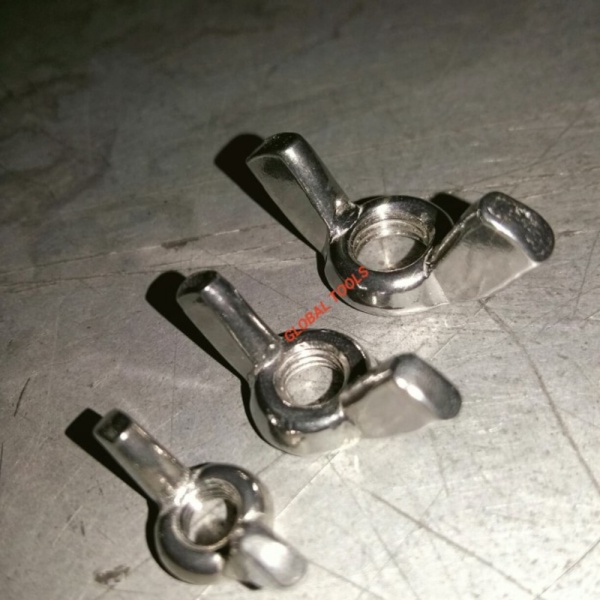 Stock Terlaris  WING Nut ss 304 m6 ukuran 6mm not dynabolt fischer hilti maktec Tools global