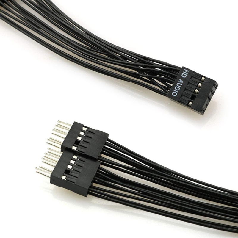 Gro 10cm / 0.39 &quot;9Pin Y Splitter Cable for Computer Motherboard Extension Cable Female to 2 Dual Male Wire