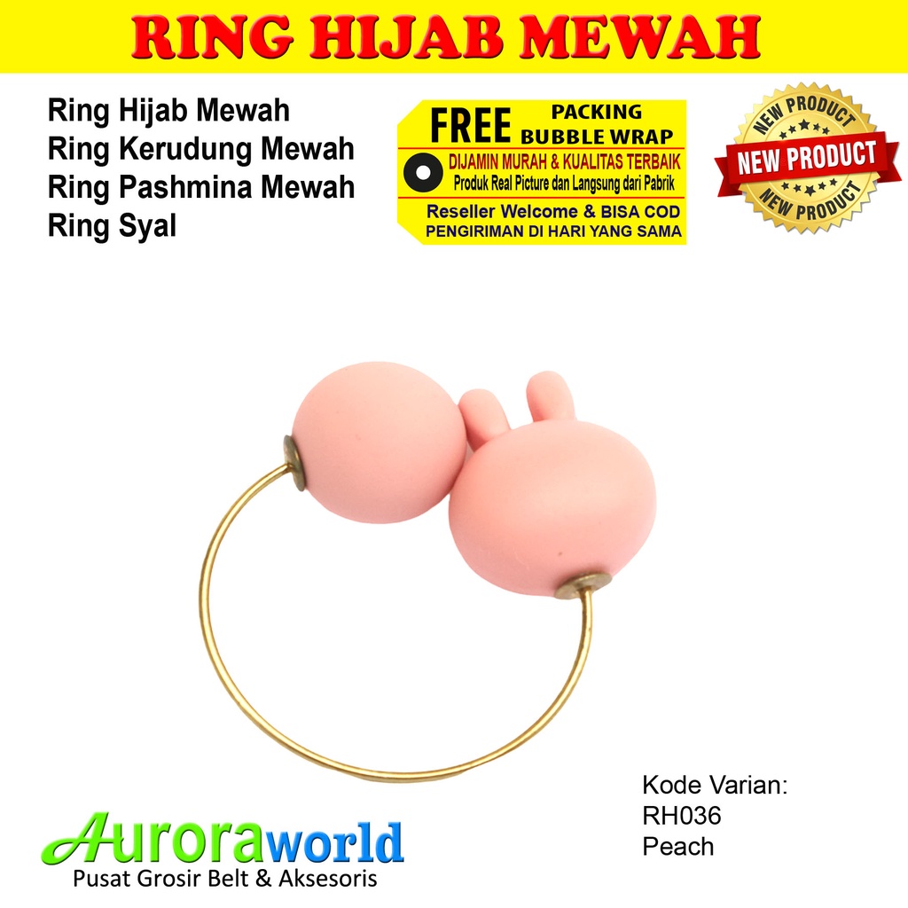 AURORAWORLD Ring kerudung ring hijab ring syal ring jilbab Terbaru bisa COD