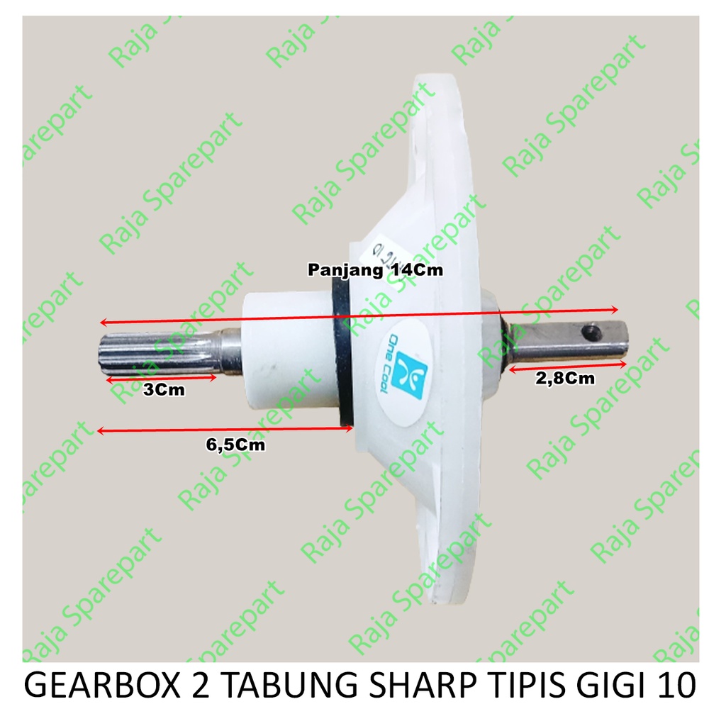 Gearbox Mesin Cuci 2 Tabung Sharp Tipis Gigi 10 GB13 GHTG10