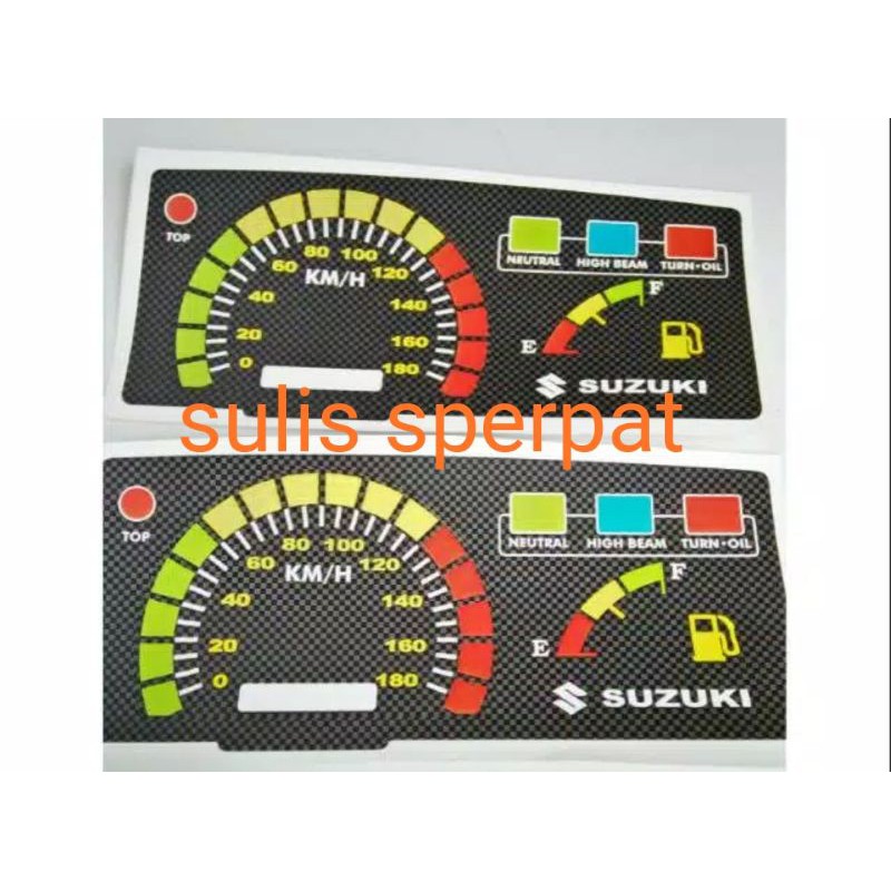 terlaris list stiker speedo meter Suzuki satria 2 tak lumba n hiu motif rgv