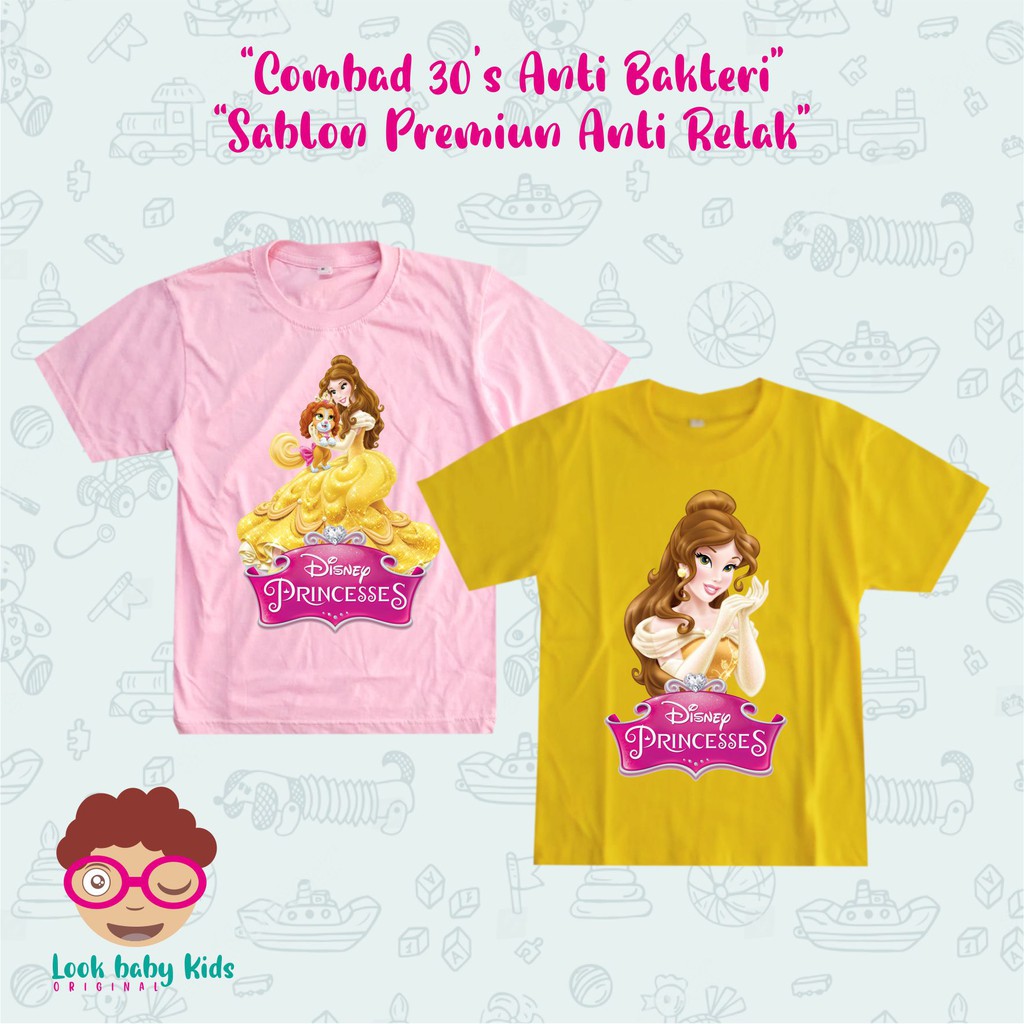 KAOS ANAK PRINCESS BELLE 2-12TH