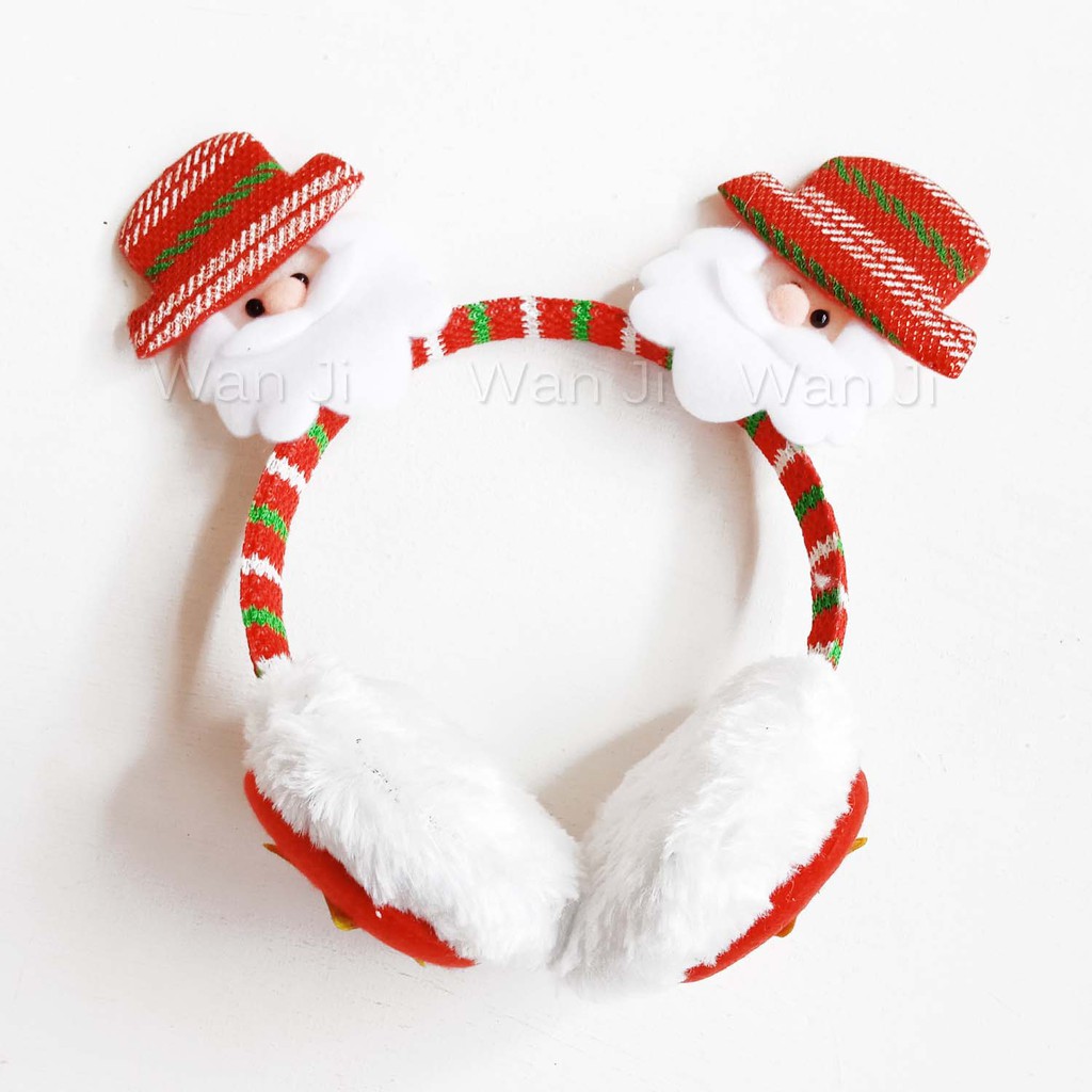 Bando Natal HB 01-04 | Topi Natal Santa | Aksesoris Bando Winter Earmuff