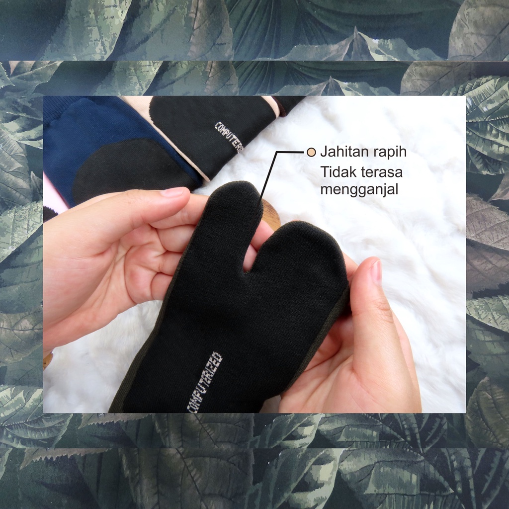 Kaboss Kaos Kaki Telapak Hitam Dewasa Angkel