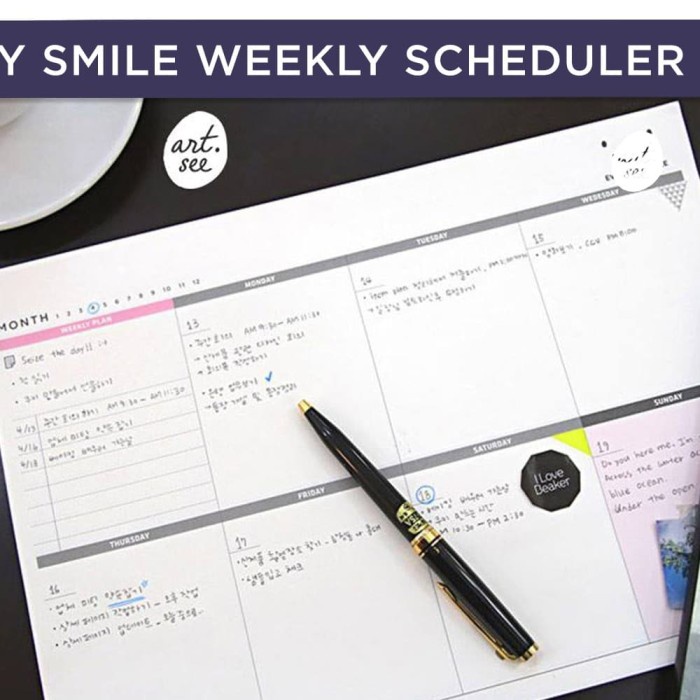 

Sale Everyday Smile Weekly Scheduler Notepad Terlaris
