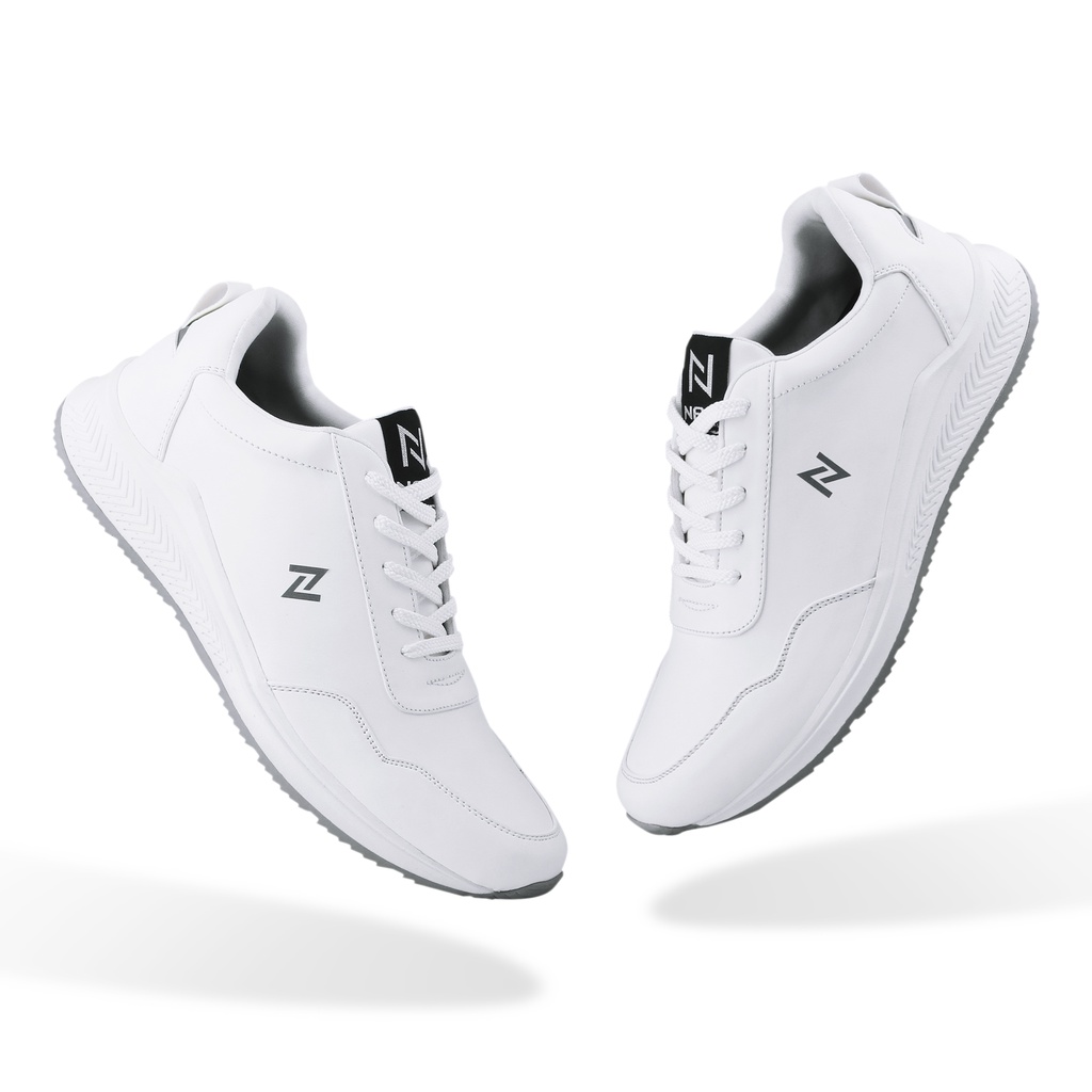 ELGIN WHITE (NAZ) - Sepatu Sneakers Pria Casual Sepatu Olahraga Running Sport Original