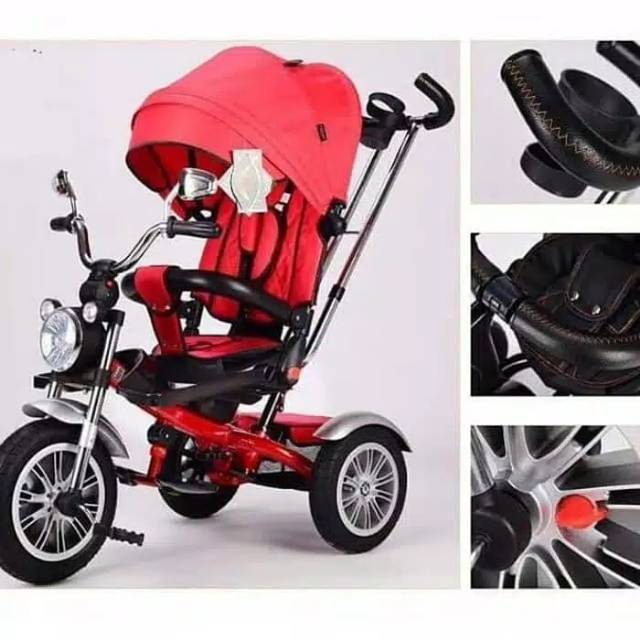  Sepeda  Roda  Tiga  Stroller Pasific 5199  headlight Musik 