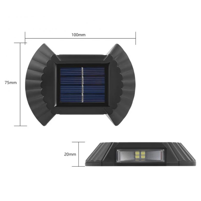 Lampu Dinding Tenaga Surya Tahan Air Dengan Sensor Cahaya Untuk Outdoor