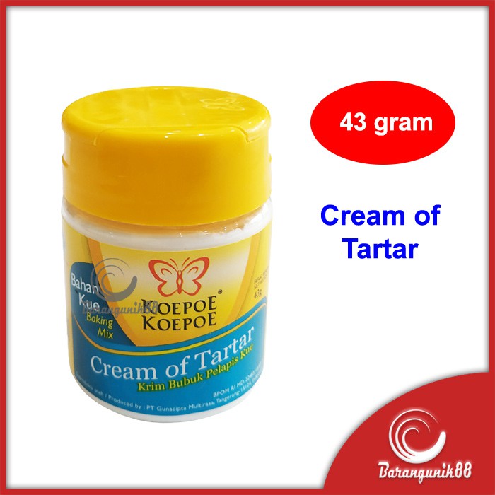 Koepoe Koepoe Cream of Tartar 43 gram Krim Bubuk Pelapis Kue