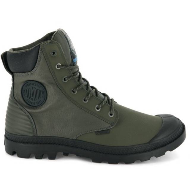 SEPATU BOOTS PRIA 100% ORIGINAL PALLADIUM SC SHADOW WARNA ARMY/BRANDED SHOES GARANSI ORI SIZE 41