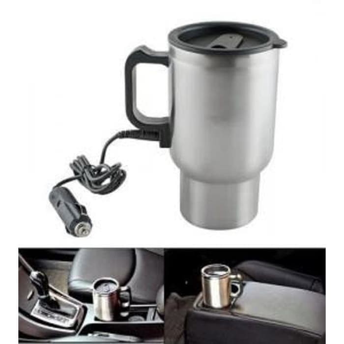 Gelas Thermos Pemanas Air Heated Car Travel Mug Elektrik Mobil 450ML