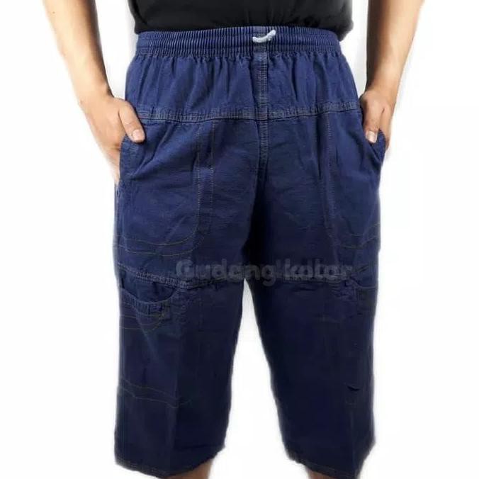 Celana Cargo Pendek Pria Santai Levis 7/8 Kasual Cargo Polos Gk-152