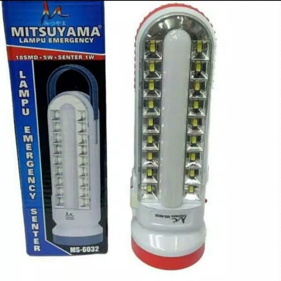 lampu emergency mitsuyama MS6032/LAMPU DARURAT TERANG GUYS