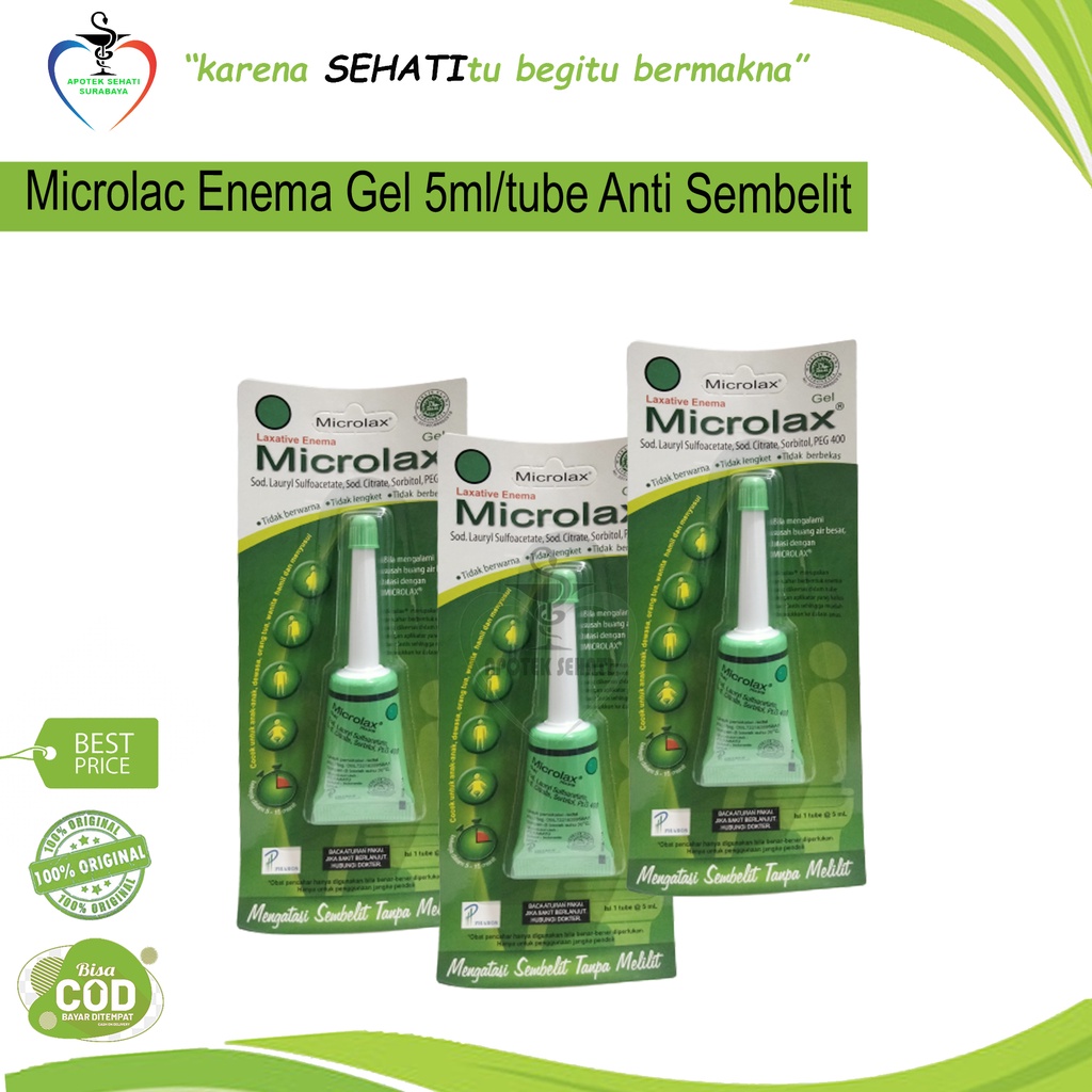 MICROLAX ENEMA GEL / Pelancar BAB / Pencahar Enema