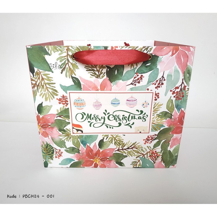 

(TERLARIS) PBCH24-001 PAPERBAG NATAL KFH CHRISTMAS LUCU UK