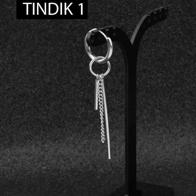 [COD]Anting Tindik/Tusuk/Jepit Model Anting BTS KPOP JUNGKOOK Korea untuk Fashion Pria / Wanita ICH