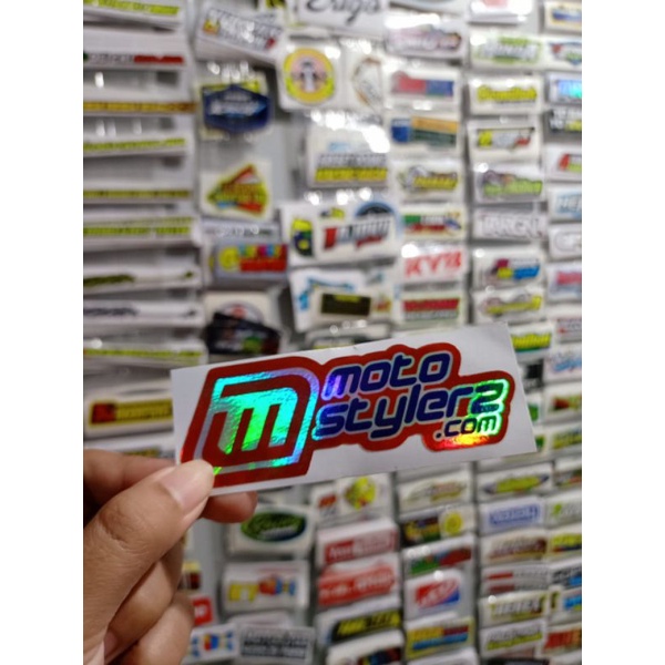 sticker printing MOTO STYLERZ HOLOGRAM