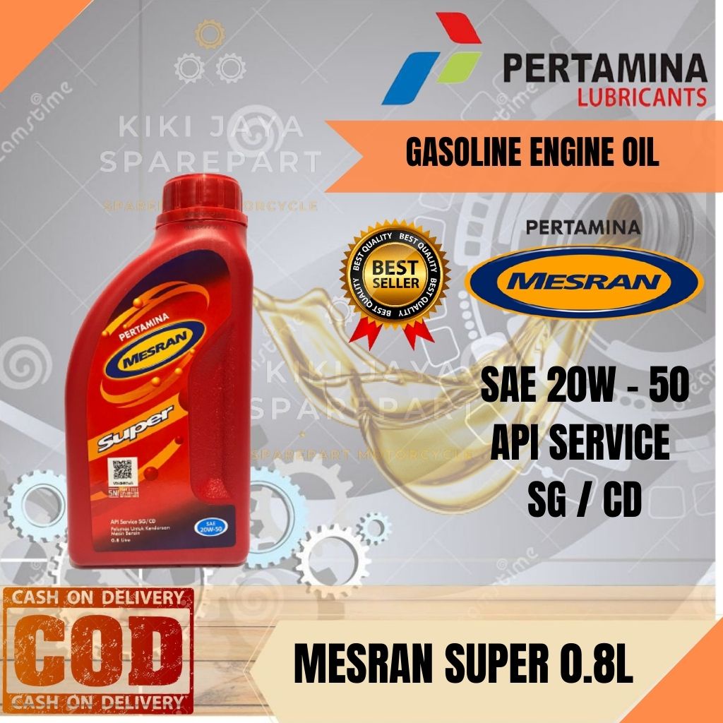 OLI MESIN MESRAN SUPER SAE 20W - 50 PERTAMINA OIL MOTOR 800 ML