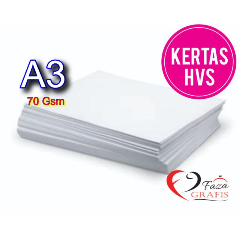 

Kertas HVS A3 gramatur 70gsm isi 100lbar