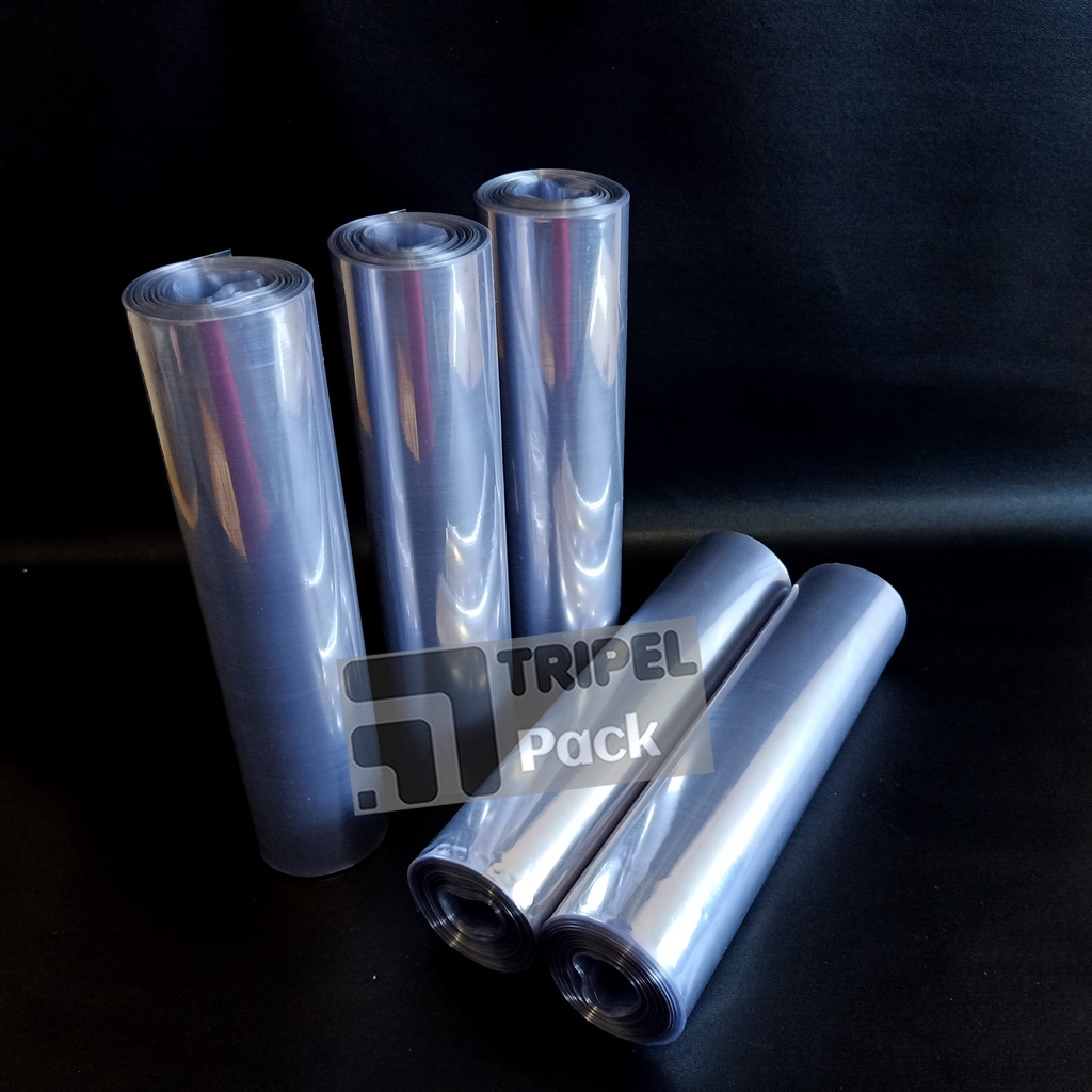 

Plastik Segel 26 cm x 25 Meter PVC Shrink Film Roll Bungkus Kemasan
