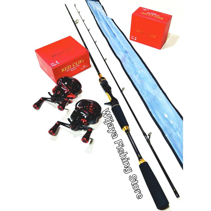 Set Pancing BC Casting Oncak Baltic 180 dan Reel BC Oncak Red Cliff BONUS PE