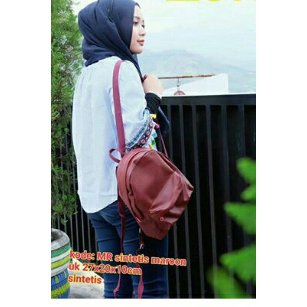 Mini Ransel Polos MR polos | ransel murah | tas punggung | tas sekolah ( COD BAYAR DITEMPAT )