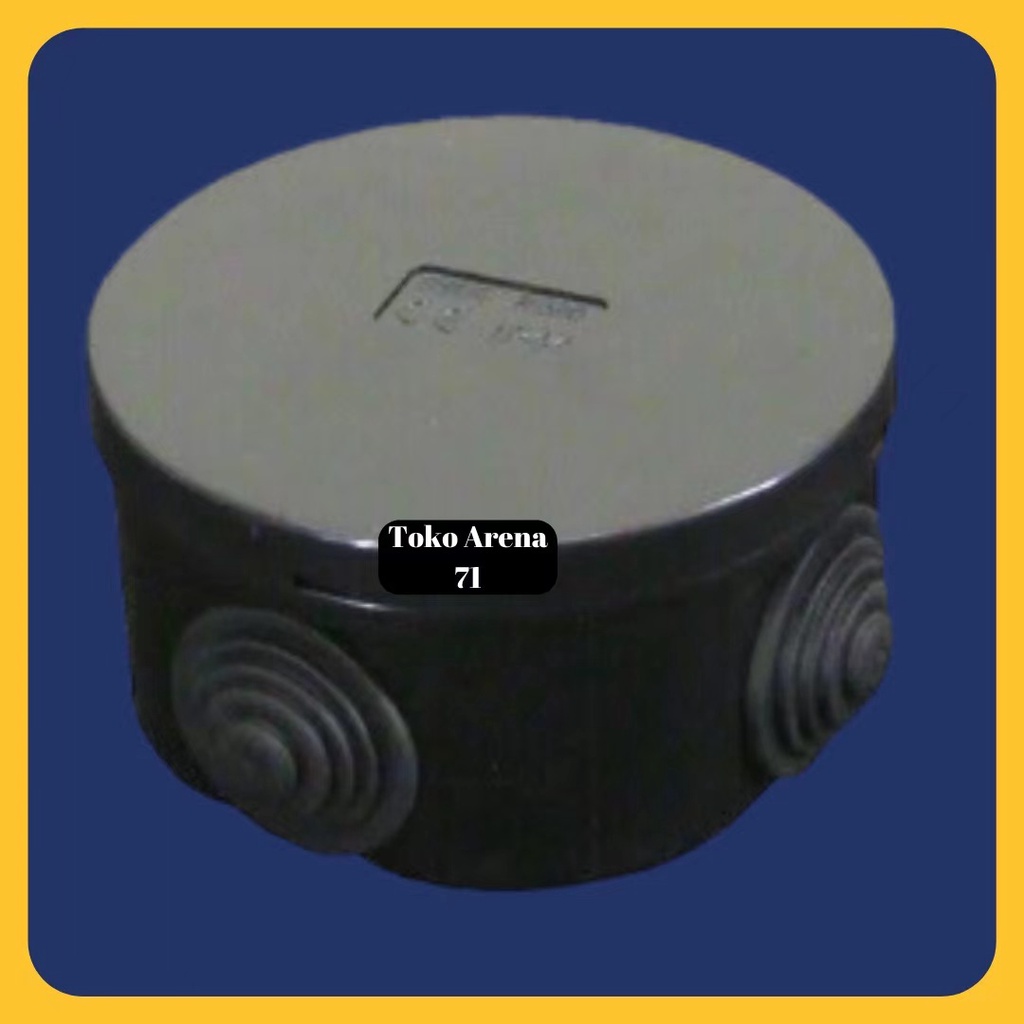 Dorados Duradus Bulat Safety Junction Box Kabel Datar Rata Hitam