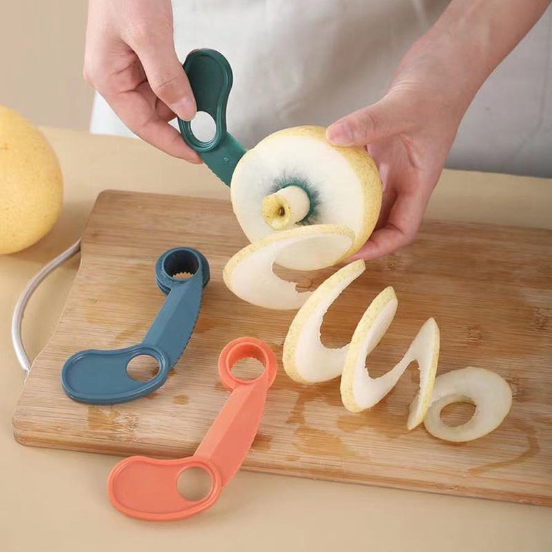 Alat Pengiris Buah / Kentang Spiral Portable Multifungsi 360 Derajat