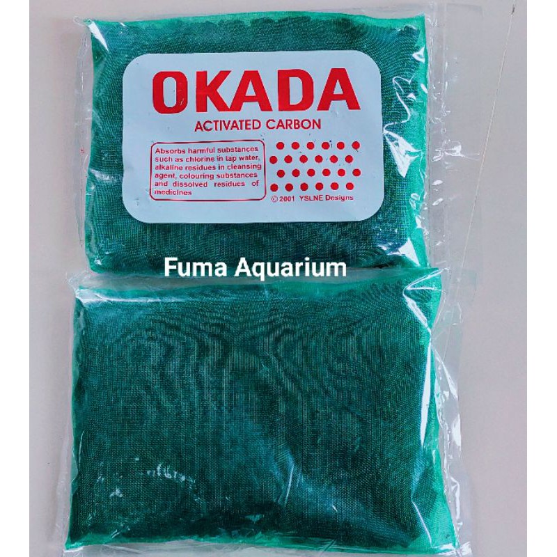 Karbon Aktif OKADA Media Filter Kolam Aquarium Ukuran 27X20cm Kualitas Terjamin