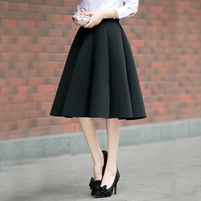 [*8-20] Miranda space cotton skirt/rok midi/rok kerja/ rok wanita