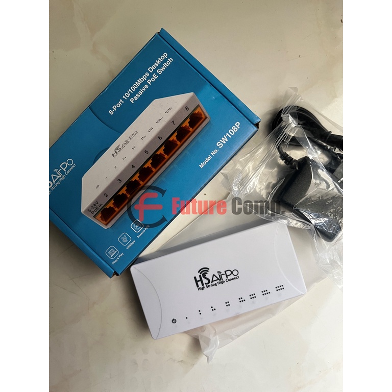 HsAirpo SW108P 8port Switch hub 10/100Mbps