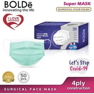 Image of thu nhỏ BOLDe Masker Medis 4 lapis isi 50 pcs / box | Masker surgical sudah kemenkes RI #3